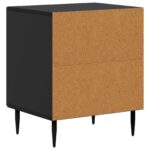 vidaXL Nočný stolík 2 pcs Čierna 43 x 34,5 x 50 cm Kompozitné drevo – Obrázok 7
