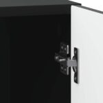 vidaXL Nočný stolík 2 pcs Čierna 43 x 34,5 x 50 cm Kompozitné drevo – Obrázok 9