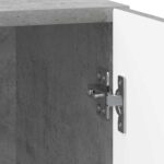 vidaXL Nočný stolík Betónovo sivá 43 x 34,5 x 50 cm Kompozitné drevo – Obrázok 8