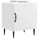 vidaXL Nočný stolík 2 pcs Biela s vysokým leskom 43 x 34,5 x 50 cm – Obrázok 2