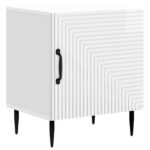 vidaXL Nočný stolík 2 pcs Biela s vysokým leskom 43 x 34,5 x 50 cm – Obrázok 3