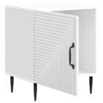 vidaXL Nočný stolík 2 pcs Biela s vysokým leskom 43 x 34,5 x 50 cm – Obrázok 4