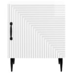 vidaXL Nočný stolík 2 pcs Biela s vysokým leskom 43 x 34,5 x 50 cm – Obrázok 5