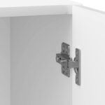 vidaXL Nočný stolík 2 pcs Biela s vysokým leskom 43 x 34,5 x 50 cm – Obrázok 9