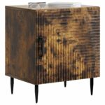 vidaXL Nočný stolík Dymový dub 43 x 34,5 x 50 cm Kompozitné drevo – Obrázok 2