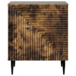 vidaXL Nočný stolík Dymový dub 43 x 34,5 x 50 cm Kompozitné drevo – Obrázok 4