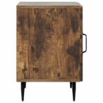 vidaXL Nočný stolík Dymový dub 43 x 34,5 x 50 cm Kompozitné drevo – Obrázok 5