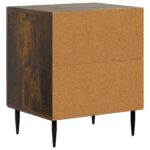 vidaXL Nočný stolík Dymový dub 43 x 34,5 x 50 cm Kompozitné drevo – Obrázok 6