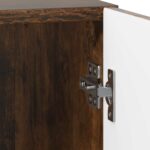 vidaXL Nočný stolík Dymový dub 43 x 34,5 x 50 cm Kompozitné drevo – Obrázok 8