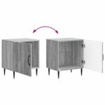 vidaXL Nočný stolík 2 pcs Sivá sonoma 43 x 34,5 x 50 cm – Obrázok 10
