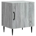 vidaXL Nočný stolík 2 pcs Sivá sonoma 43 x 34,5 x 50 cm – Obrázok 3