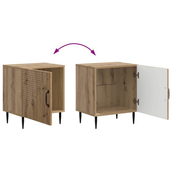 vidaXL Nočný stolík 2 pcs Dub artisan 43 x 34,5 x 50 cm – Obrázok 10