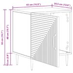 vidaXL Nočný stolík 2 pcs Dub artisan 43 x 34,5 x 50 cm – Obrázok 12