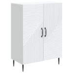 vidaXL Servírovacia skriňa Biela 66 x 34,5 x 89,5 cm Kompozitné drevo – Obrázok 2