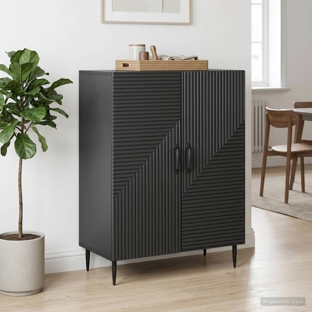 894816_1.jpg vidaXL Servírovacia skriňa Čierna 66 x 34,5 x 89,5 cm Kompozitné drevo – Obrázok 1