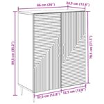 vidaXL Servírovacia skriňa Dub sonoma 66 x 34,5 x 89,5 cm – Obrázok 12