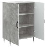 vidaXL Servírovacia skriňa Betónovo sivá 66 x 34,5 x 89,5 cm – Obrázok 5
