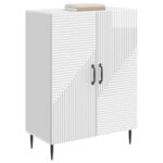 vidaXL Servírovacia skriňa Biela s vysokým leskom 66 x 34,5 x 89,5 cm – Obrázok 3