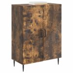 vidaXL Servírovacia skriňa Dymový dub 66 x 34,5 x 89,5 cm – Obrázok 3