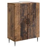 vidaXL Servírovacia skriňa Staré drevo 66 x 34,5 x 89,5 cm – Obrázok 3
