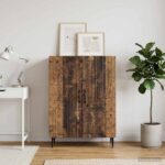 vidaXL Servírovacia skriňa Staré drevo 66 x 34,5 x 89,5 cm – Obrázok 4