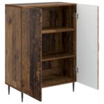 vidaXL Servírovacia skriňa Staré drevo 66 x 34,5 x 89,5 cm – Obrázok 5