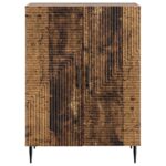 vidaXL Servírovacia skriňa Staré drevo 66 x 34,5 x 89,5 cm – Obrázok 6