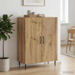 vidaXL Servírovacia skriňa Dub artisan 66 x 34,5 x 89,5 cm