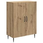 vidaXL Servírovacia skriňa Dub artisan 66 x 34,5 x 89,5 cm – Obrázok 2