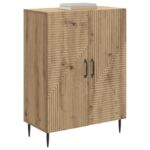 vidaXL Servírovacia skriňa Dub artisan 66 x 34,5 x 89,5 cm – Obrázok 3