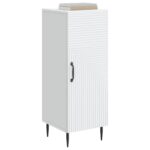 vidaXL Servírovacia skriňa Biela 33 x 34,5 x 89,5 cm Kompozitné drevo – Obrázok 3