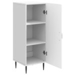 vidaXL Servírovacia skriňa Biela 33 x 34,5 x 89,5 cm Kompozitné drevo – Obrázok 5