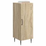 vidaXL Servírovacia skriňa Dub sonoma 33 x 34,5 x 89,5 cm – Obrázok 3