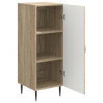 vidaXL Servírovacia skriňa Dub sonoma 33 x 34,5 x 89,5 cm – Obrázok 5