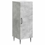 vidaXL Servírovacia skriňa Betónovo sivá 33 x 34,5 x 89,5 cm – Obrázok 2