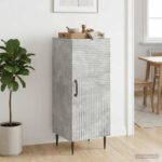 vidaXL Servírovacia skriňa Betónovo sivá 33 x 34,5 x 89,5 cm – Obrázok 4