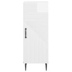 vidaXL Servírovacia skriňa Biela s vysokým leskom 33 x 34,5 x 89,5 cm – Obrázok 6