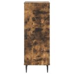 vidaXL Servírovacia skriňa Dymový dub 33 x 34,5 x 89,5 cm – Obrázok 6