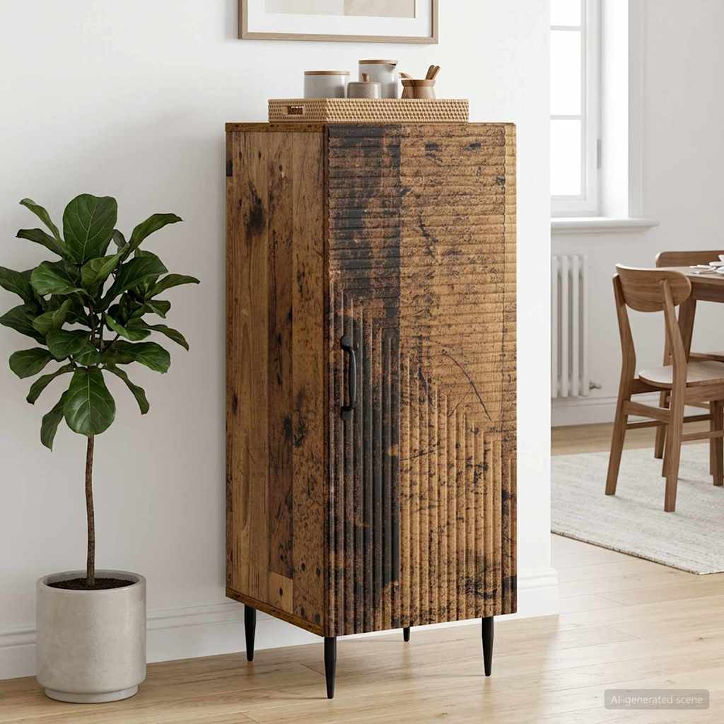 894833_1.jpg vidaXL Servírovacia skriňa Staré drevo 33 x 34,5 x 89,5 cm – Obrázok 1
