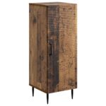 vidaXL Servírovacia skriňa Staré drevo 33 x 34,5 x 89,5 cm – Obrázok 2