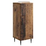 vidaXL Servírovacia skriňa Staré drevo 33 x 34,5 x 89,5 cm – Obrázok 3