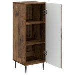 vidaXL Servírovacia skriňa Staré drevo 33 x 34,5 x 89,5 cm – Obrázok 5