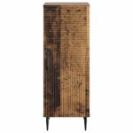 vidaXL Servírovacia skriňa Staré drevo 33 x 34,5 x 89,5 cm – Obrázok 6