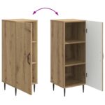 vidaXL Servírovacia skriňa Dub artisan 33 x 34,5 x 89,5 cm – Obrázok 11