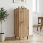 vidaXL Servírovacia skriňa Dub artisan 33 x 34,5 x 89,5 cm – Obrázok 4