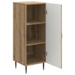 vidaXL Servírovacia skriňa Dub artisan 33 x 34,5 x 89,5 cm – Obrázok 5