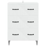 vidaXL Zásuvkový kabinet Biela 66 x 34,5 x 89,5 cm Kompozitné drevo – Obrázok 4