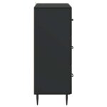 vidaXL Zásuvkový kabinet Čierna 66 x 34,5 x 89,5 cm Kompozitné drevo – Obrázok 5