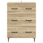 vidaXL Zásuvkový kabinet Dub sonoma 66 x 34,5 x 89,5 cm – Obrázok 6