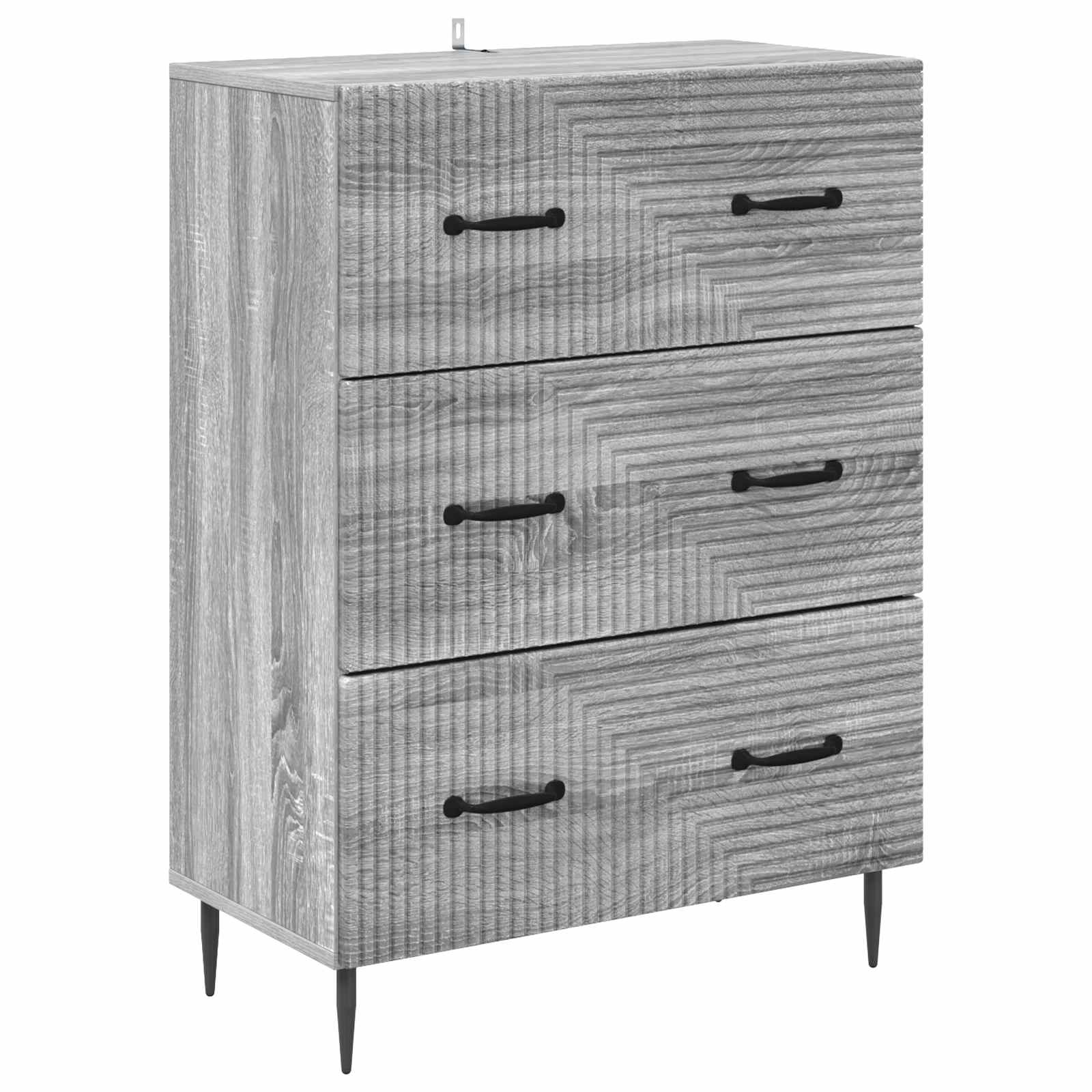 894841_1.jpg vidaXL Zásuvkový kabinet Sivý Sonoma 66 x 34,5 x 89,5 cm – Obrázok 1